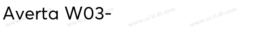 Averta W03字体转换